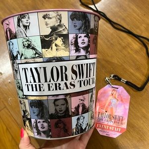 LA Premiere Eras Tour Staff Badge & tin bucket